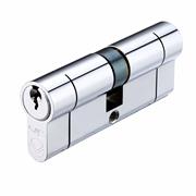 EURO DOUBLE CYLINDER 40/50MM SATIN CHROME VIER