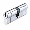 EURO DOUBLE CYLINDER 40/50MM SATIN CHROME VIER