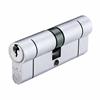 EURO DOUBLE CYLINDER 80MM SATIN CHROME VIER