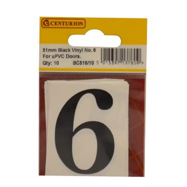 CENTURION NUMERAL SELF ADHESIVE 3" 6