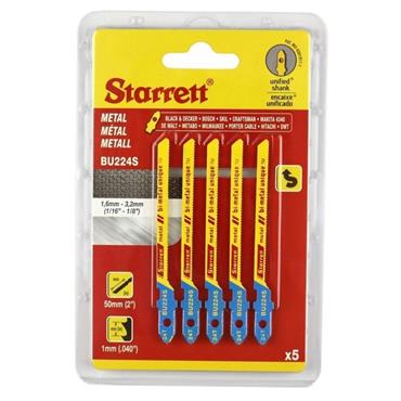 STARRETT JIGSAW METAL SCROLL PACK 5