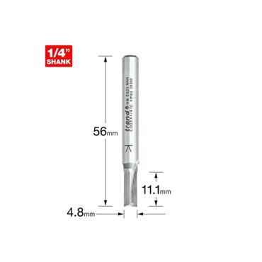 CRAFT PRO CUTTER TWO FLUTE 4.8MM 1/4" SHANK