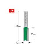 CRAFT PRO CUTTER TWO FLUTE 10MM 1/4" SHANK