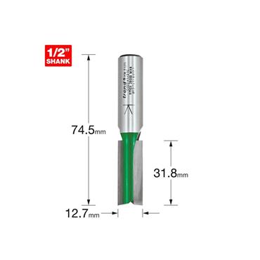 CRAFT PRO CUTTER TWO FLUTE 12.7MMX 1/2" SHANK