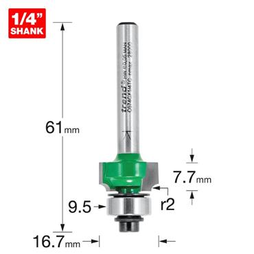CRAFT PRO ROUNDING OVER 2.0MM RADIUS x 9.5MM CUT