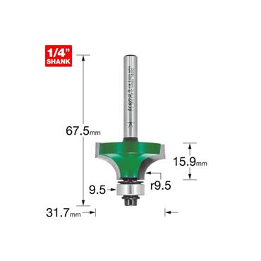 CRAFT PRO ROUNDING OVER 9.5MM RADIUSx15.9MM CUT Q