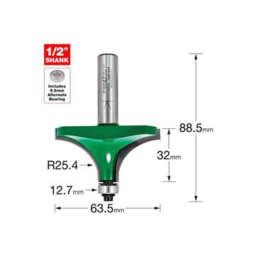 CRAFT PRO ROUNDING OVER 25.4MM RADIUS 32MMCUT