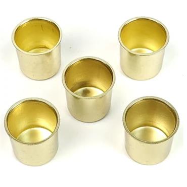 CHARNWOOD CANDLE CUP  GOLD COLOUR PK 5