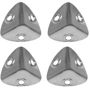 CENTURION CASE CORNERS (PKT 4) NICKEL PLATED