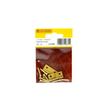 CENTURION BUTT HINGES SOLID BRASS 1" PAIR