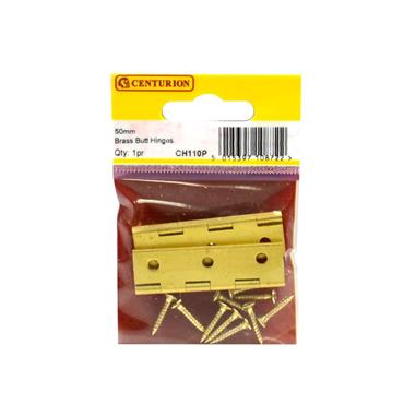 SOLID BRASS BUTT HINGES 2" PAIR