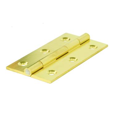 CENTURION BUTT HINGES BRASS 3" (PAIR) 75MM