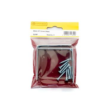 CENTURION CORNER BRACES 63MM (2 1/2") ZP