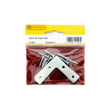 CENTURION ANGLE PLATES 50MM (2") ZP PKT 2