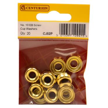 CENTURION NO10 ELECTRO BRASS CUP WASHERS PK 20