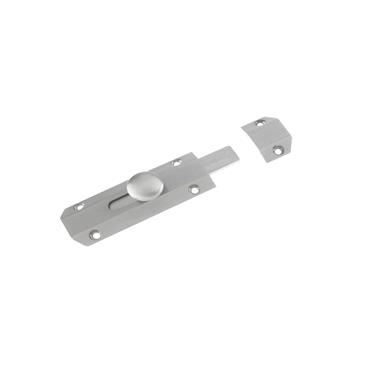 SURFACE BOLT SATIN CHROME 4"