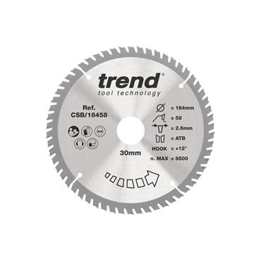 CRAFT PRO SAW BLADE 184 x 58T x 30MM