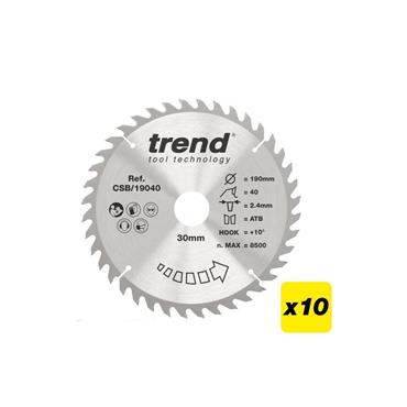 CRAFT PRO SAW BLADE 190 x 40T x 30MM