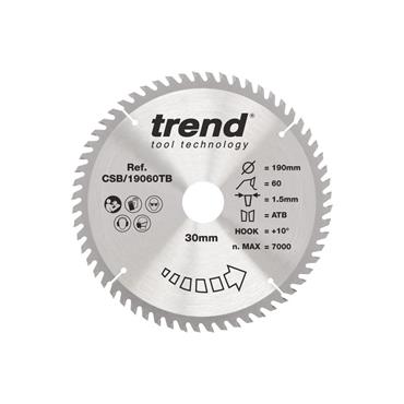 CRAFT PRO SAW BLADE 190 x 60T x 30MM