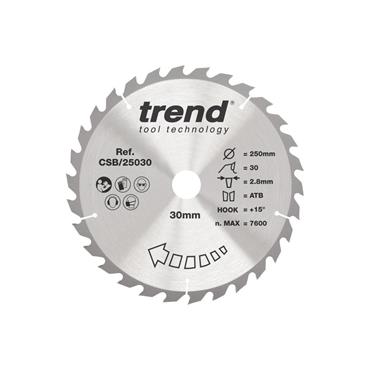 CRAFT PRO SAW BLADE 250 x 30T x 30MM
