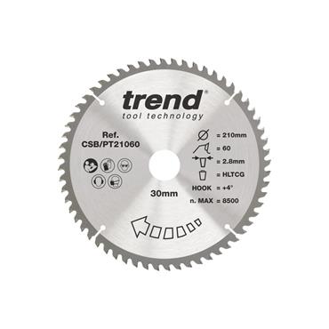 TREND LAMINATE HPL SAWBLADE 210mm X 60T X 30mm