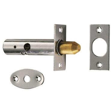 Carlisle Brass Eurospec DSBSC/BP Door Security Bolt Pack ? 2 ? 60mm Satin Chrome Bolts & 1 Splined K