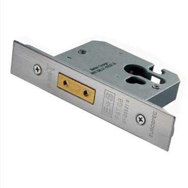 Carlisle Brass Eurospec EDE5030NP Easi-T Euro Profile Mortice Deadlock ? 76mm (3") Nickel Plated Bli