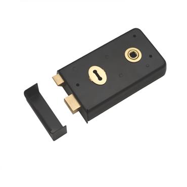 RIM LOCK MORTICE FURNITURE (PLASTIC) BLACK