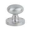 CARLISLE MORTICE KNOBS  SATIN ALUMINIUM