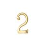 CARLISLE BRASS CHROME NUMERAL NO.2 75MM