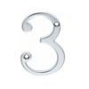 CARLISLE BRASS NUMERAL NO. 3 CHROME 75MM