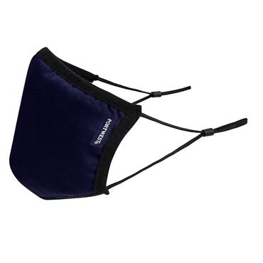 PORTWEST FACE MASK WASHABLE BLUE 2 PLY WITH CLIP