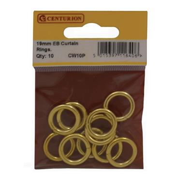 CENTURION CURTAIN RINGS 19MM (PK 10)