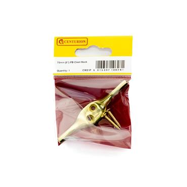 CENTURION CLEAT HOOK BRASS