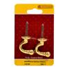 CENTURION TIE BACK HOOKS BRASS BALL END PK2