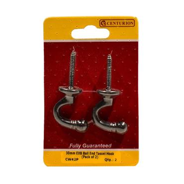 CENTURION TASSEL HOOK BLACK (PK 2)