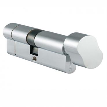 Carlisle Brass Eurospec CYE71380NP MP5 Euro Profile Cylinder & Thumbturn ? 80mm (40/40mm) Nickel Pla