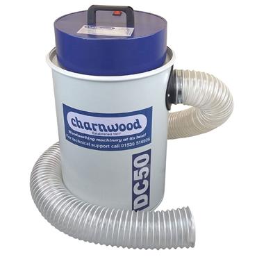 CHARNWOOD VACUUM DUST EXTRACTOR 1100 WATT& HOSE 2M