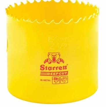 STARRETT BI METAL DEEP CUT HOLESAW 64MM