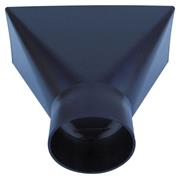 CHARNWOOD DUST HOOD 250X110 X100MM OUTLET ROUND