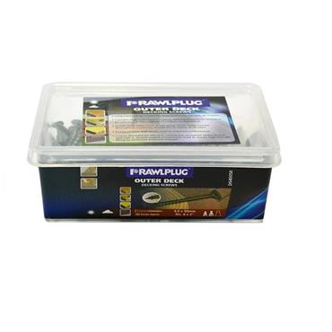 RAWLPLUG DECKING SCREWS 4X 50MM BOX 200