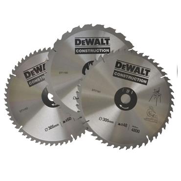 DEWALT BLADES FOR CIRCULAR SAW 305MM (PK 3)