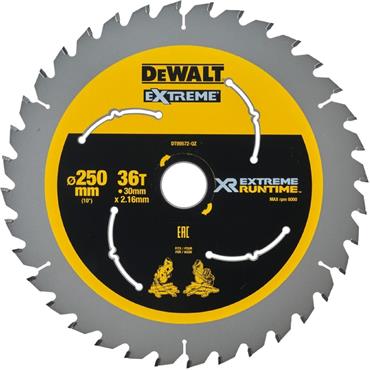 DEWALT MITRE SAW BLADE 250 X 30 X 36T