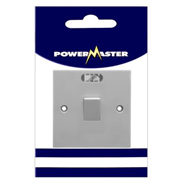 POWERMASTER 20 AMP DOUBLE POLE SWITCH & NEON