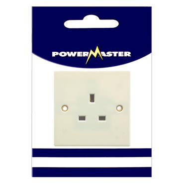 POWERMASTER SOCKET 1 GANG 13AMP UNSWITCHED