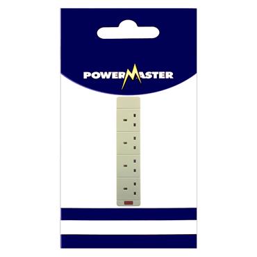 POWERMASTER 4 GANG EXTEN SOCKET WITH NEON