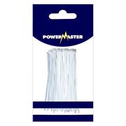 POWERMASTER CABLE TIES (100) NATURAL 4"