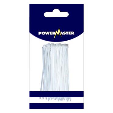 POWERMASTER CABLE TIES (100) 8"