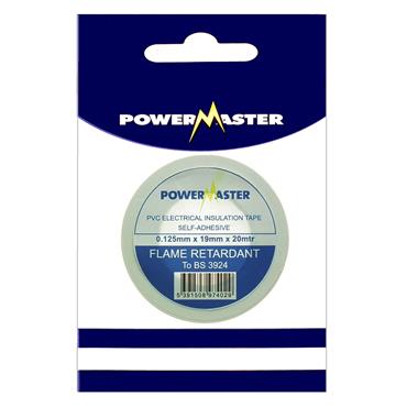 POWERMASTER INSULATING TAPE(WHITE) 20 METER