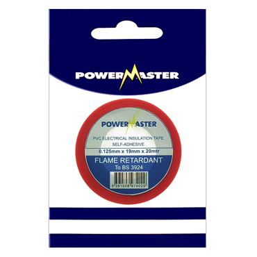 POWERMASTER INSULATING TAPE (RED) 20 METRE